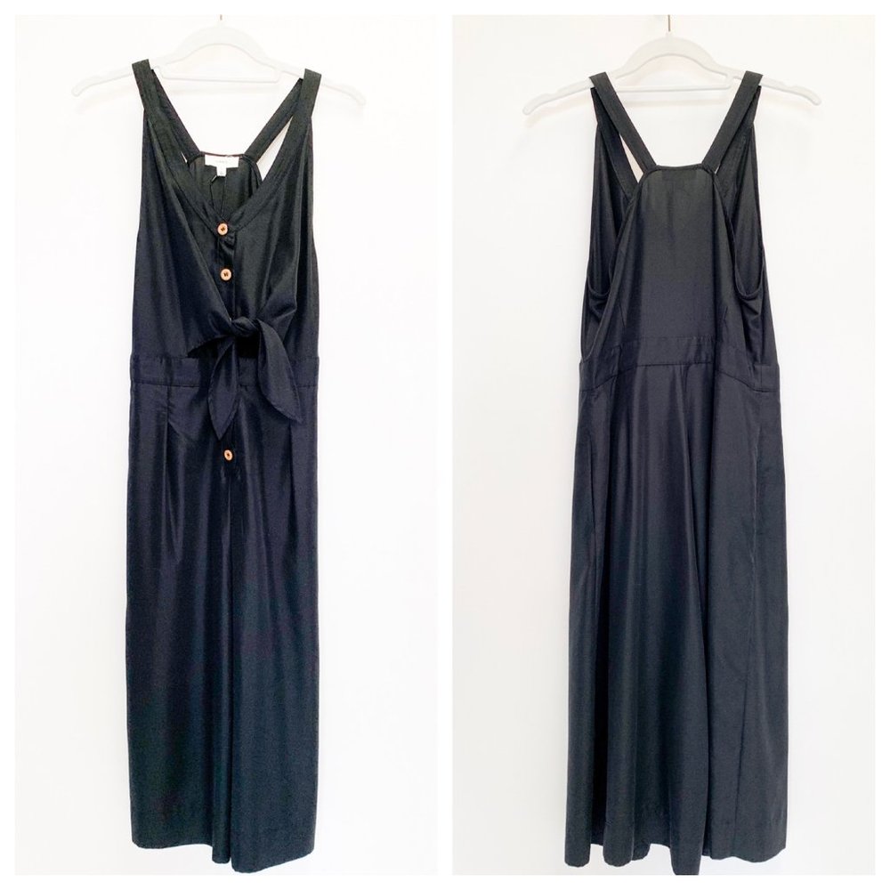 A Loves A Black Button Down Jumpsuit - Picture 3 of 10